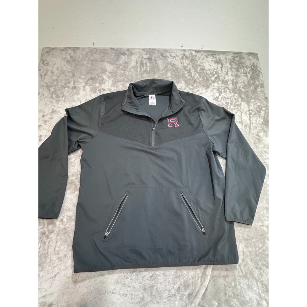Russell Athletic University of Redlands Bulldogs 1/4 Zip Pullover Jacket Gray L